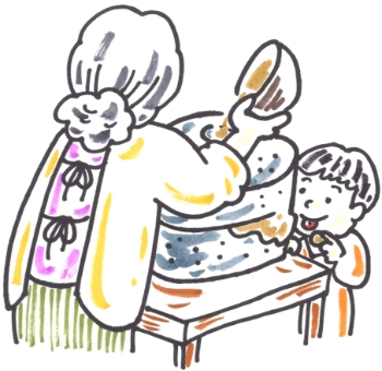 スミおばあちゃんイラスト